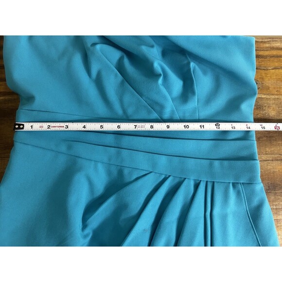 Calvin Klein Women’s Size 6 Sheath Dress Blue Aqua Sleeveless Knee Length - Picture 6 of 9